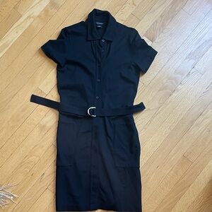 Club Monaco Short Sleeve Belted Dress